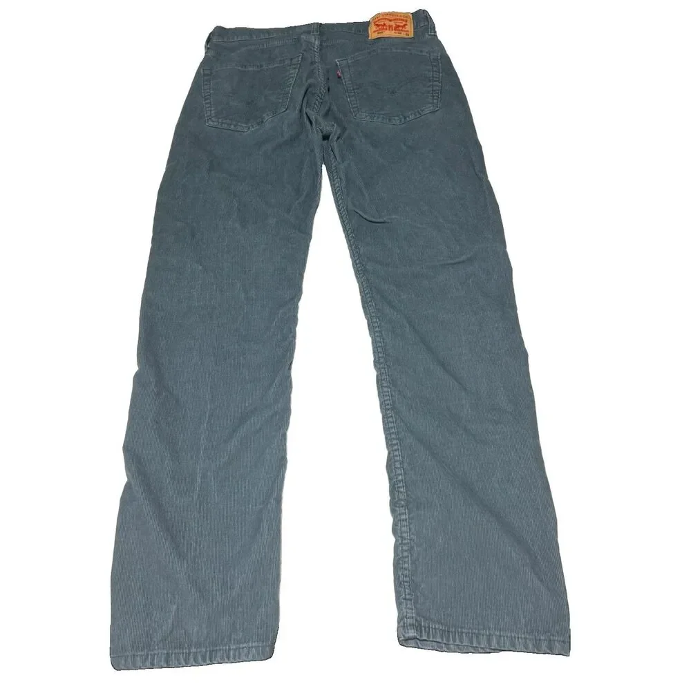 Men’s Levi’s 505 Corduroy Pants – Size 32x32 – Grey Denim Jeans